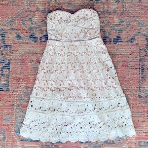 Beautiful white cutout large women’s dress! LuLus